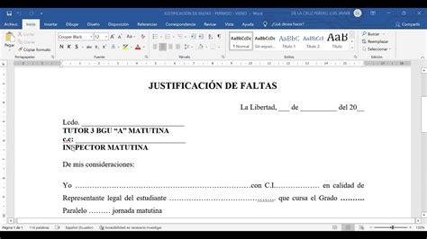 Justificación de faltas y permiso 2022 2023 YouTube