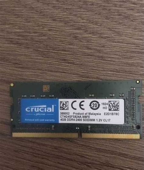 Crucial ddr4 2400 so dimm Festima Ru Мониторинг объявлений