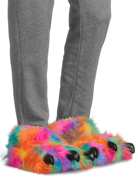 George Men's Faux Fur Novelty Slippers - Walmart.com