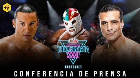 LIVE Conferencia de prensa Triplemanía XXXII Monterrey Se revela