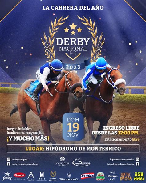 Derby Nacional en el Jockey Club edición 122 de la carrera se