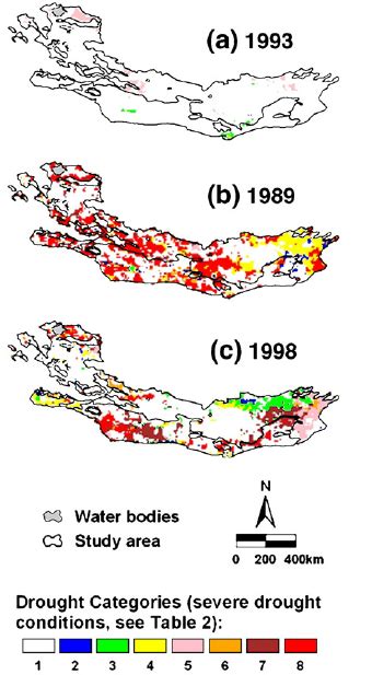 Comparison Of The CDOA Maps Of All Drought Indices Are Overlaid Into A