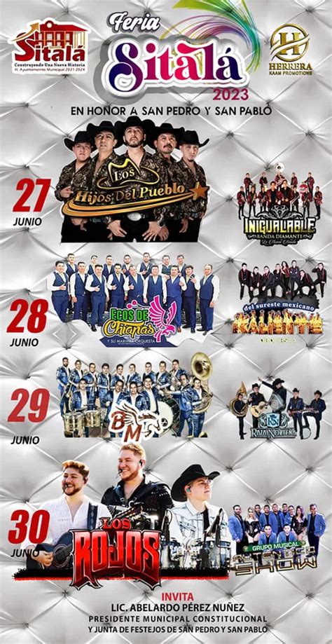 Feria Sitalá 2023 FERIAS Y CONCIERTOS EN MÉXICO