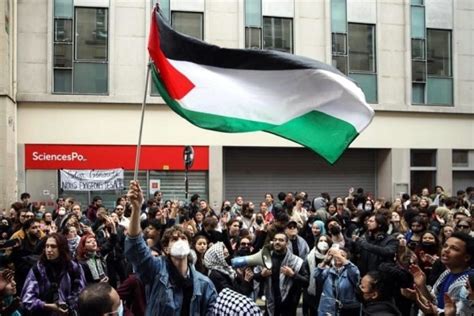 Video Crecen protestas por Palestina en universidad de París