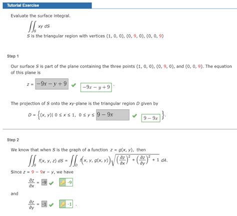 Solved Lutorial Exercise Evaluate The Surface Integral Xy DS Chegg