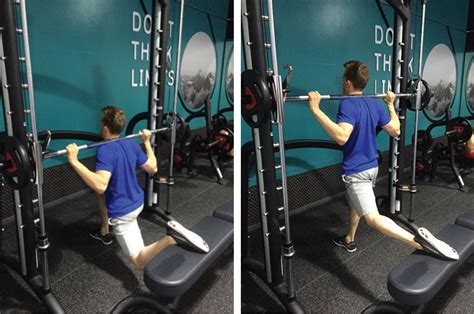 Bulgarian Split Squat Smith Machine