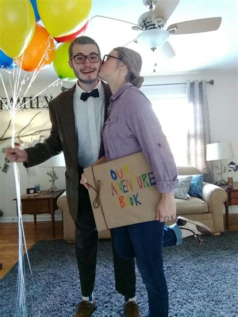 Easy Diy Halloween Costume Carl And Ellie From Up Disney Halloween Costumes Couple Halloween