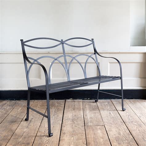 Regency Style Wrought Iron Garden Bench Garden Furniture Lassco Brunswick House