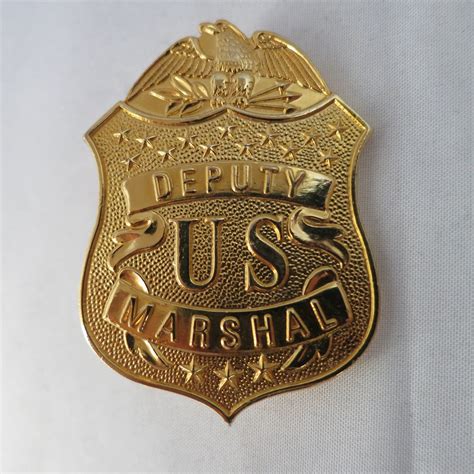 Collectors Badges Auctions Deputy Us Marshal Badge And Patch