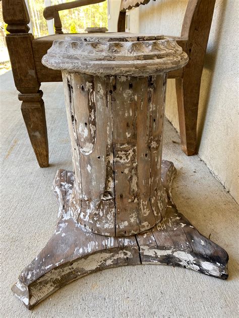 Antique Style Column Wood Pedestal Plinth For Sale At 1stdibs Antique