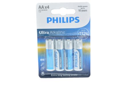 Philips Ultra Alkaline AA LR6 4s McDowell Pharmaceuticals