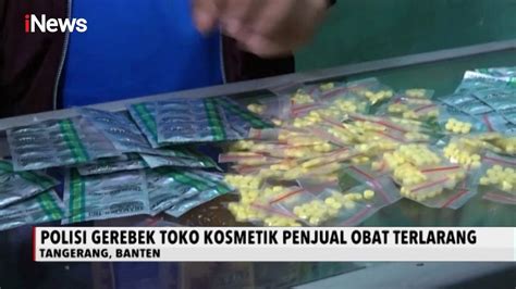 Polisi Gerebek Toko Kosmetik Yang Diduga Menjual Obat Obatan Terlarang