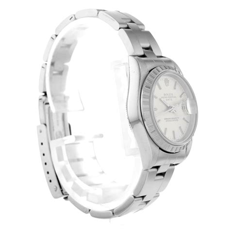 Rolex Oyster Perpetual Lady Date Silver Stick Automatic Mm