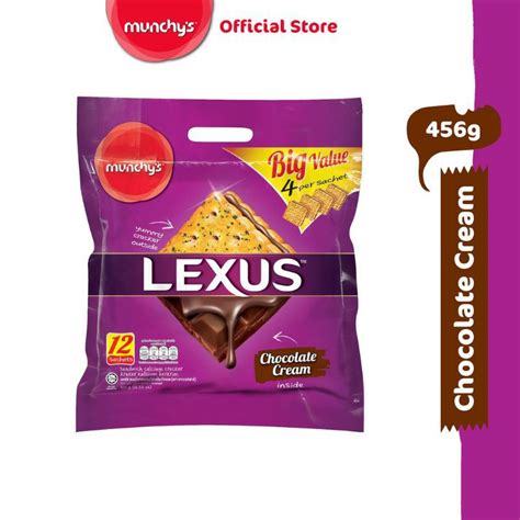 [ready Stock] Munchys Lexus Chocolate Cream Sandwich Biscuits 456g X