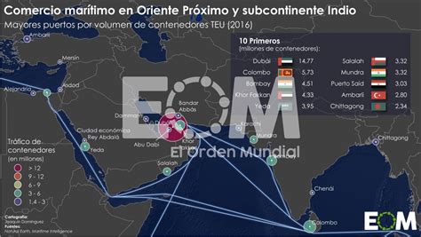 El Comercio Marítimo En Oriente Próximo Y El Índico Mapas De El Orden Mundial Eom