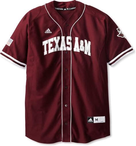 Ncaa Texas Aandm Aggies Mens Premier Baseball Jersey Dark Maroon Small