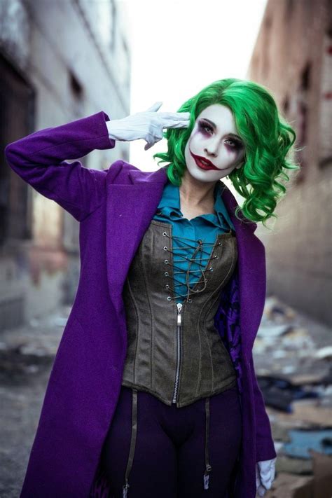 Hendoart Dc Female Joker Cosplay Female Joker Joker Halloween Costume