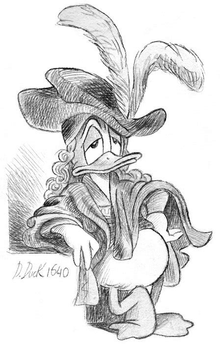 Donald Duck Inspired By Rembrandt S Etchings 1640 Fine Catawiki