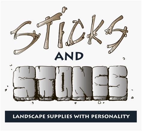 Stick Clipart Stick Stone Sticks And Stones Hd Png Download Kindpng