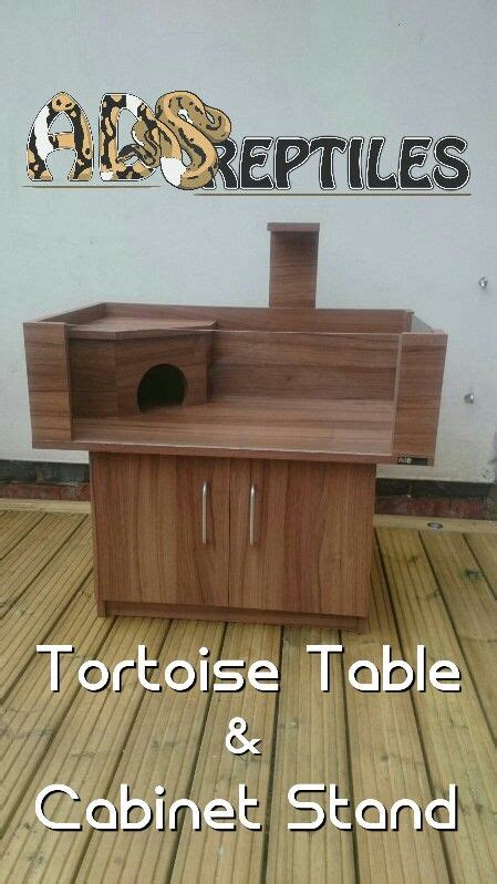 Custom Tortoise Table And Cabinet Stand Made In Dijon Walnut Tortoise Table Tortoise Habitat