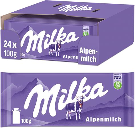 Amazon Milka Alpenmilch Chocolate Bar 3 5 Ounce Pack Of 24