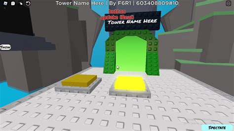 Tower Creator Button Testing Real Youtube