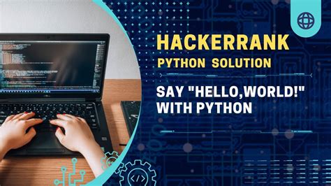 HackerRank Python Solution Q 1 Say Hello World With Python YouTube