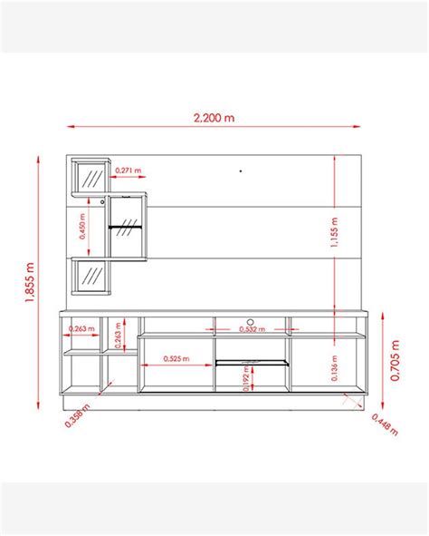 Riachuelo Estante Home para TV até 65 02 Portas e Nichos