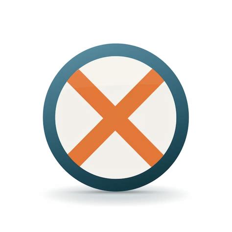 Premium AI Image | an orange and white cross icon on a white background