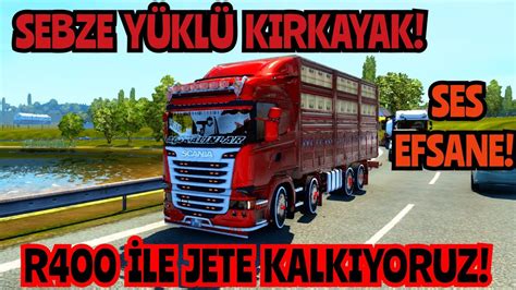 KIRKAYAK İLE ZORLU YOLLARDA JETE KALKTIM SCANİA R400 EFSANE SES ETS 2