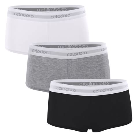 Celodoro Lady Underwear 3er Pack Damen Panty Weiß 18 95