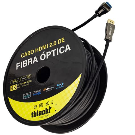 Cabo hdmi 2 0 4k Fibra Óptica 50 metros em Promoção Ofertas na Americanas