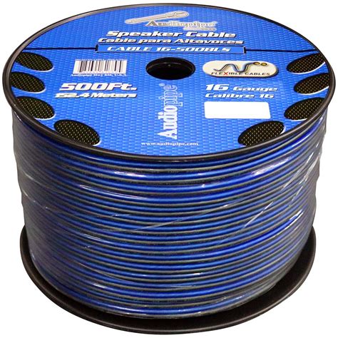 Audiopipe Speaker Wire Gauge Foot Spool Blue Clear The