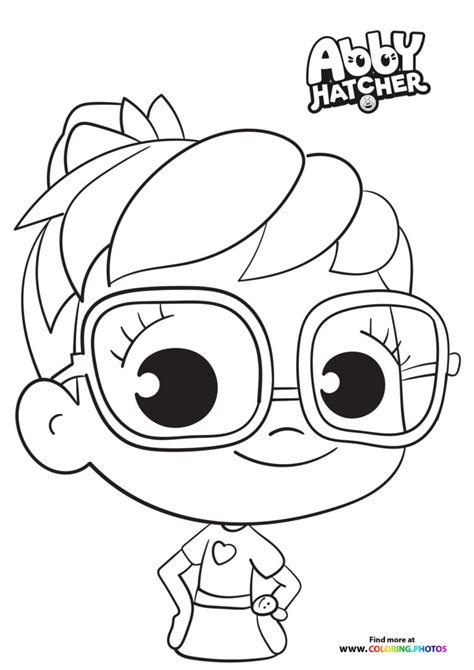 Cute Abby Hatcher - Coloring Pages for kids