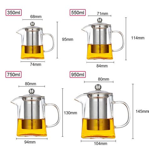 Cafetiere Theiere Chocolatiere Ml Th I Re En Verre Borosilicate