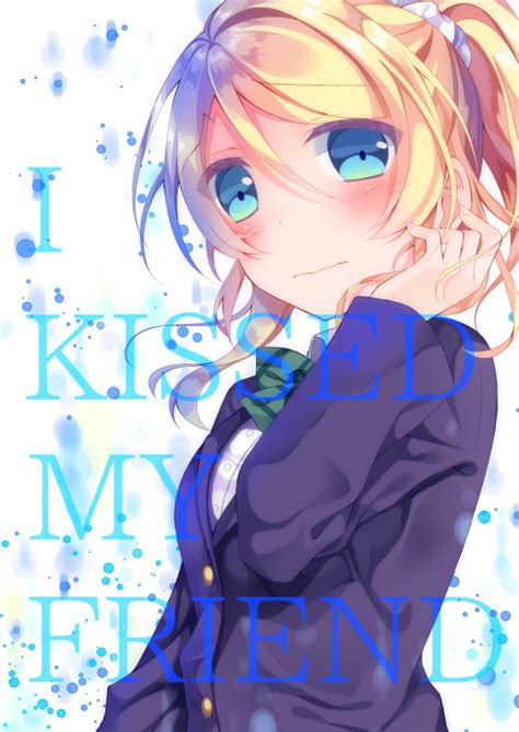 Safebooru 1girl Ayase Eli Blonde Hair Blue Eyes Blush Bow Bowtie