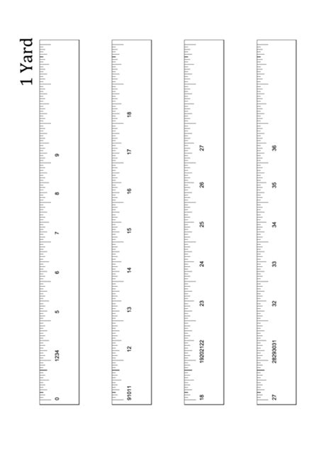 Yardstick Template Printable Pdf Download