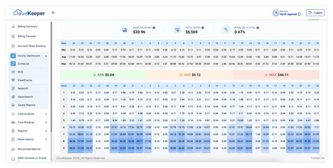 Hourly Dashboards in CloudKeeper Lens