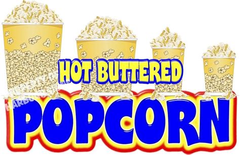 Popcorn 14 Decal Concession Food Truck Trailer Restaurant Vinyl Menu