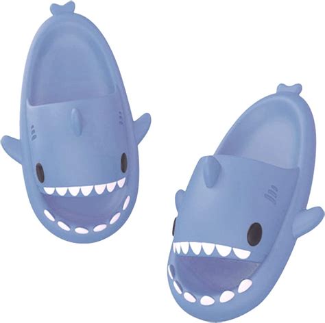 Papasgix Unisex Hai Hausschuhe Damen Badeschuhe Herren Shark Slippers