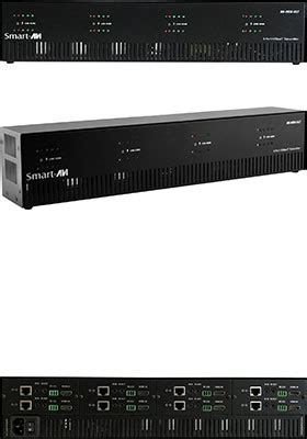 SmartAVI RK8 HDX ULT 8 Port Rack Mount HDMI IR RS232 And Power