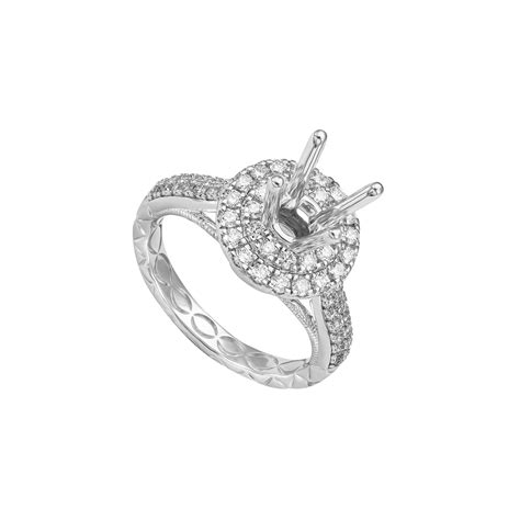 Vỏ nhẫn kim cương vàng 18k pnj timeless diamond 00ddc000535