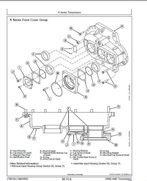 John Deere 18000 Series Hmd Transmission Vertical Mount Repair Manual