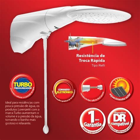 Comprar Chuveiro Ducha Advanced Turbo Pressurizador T V W