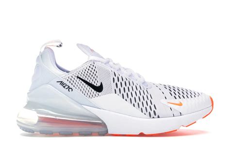 Nike Air Max 270 White Black Total Orange Men's - AH8050-106 - US