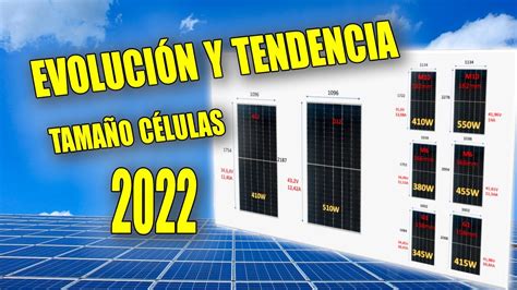 Evoluci N Tama O C Lulas Fotovoltaicas Tama O Paneles Solares