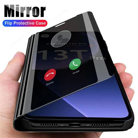 Spiegel Flip Handy H Lle F R Xiaomi T Pro T Lite G