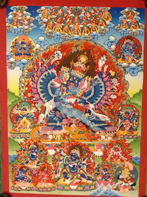 Yamantaka Shakti Thangka Tibetan Thangka Manjushree Thangka