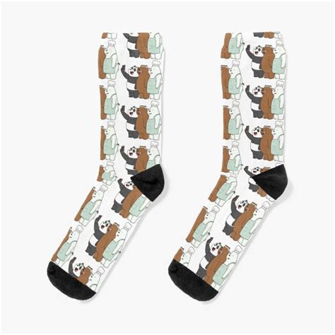 We Bare Bears Socks By Plushism In 2020 We Bare Bears Bare Bears