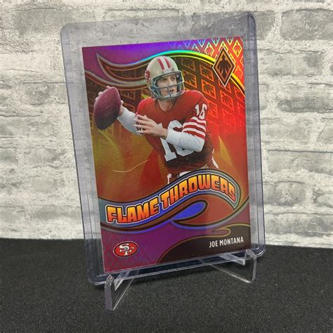 2021 Panini Phoenix Flame Throwers Pink Ft 27 Joe Montana 175 Ebay